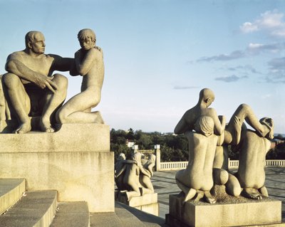 Detail of a group of sculptures by Gustav Vigeland